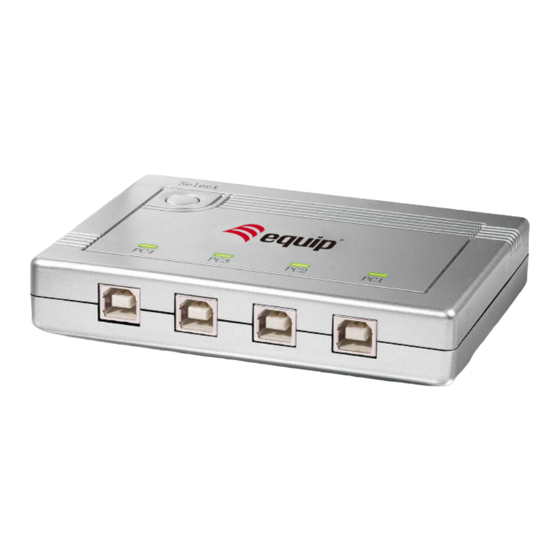 Equip 4-Port USB 2.0 Sharing Switch Bedienungsanleitung