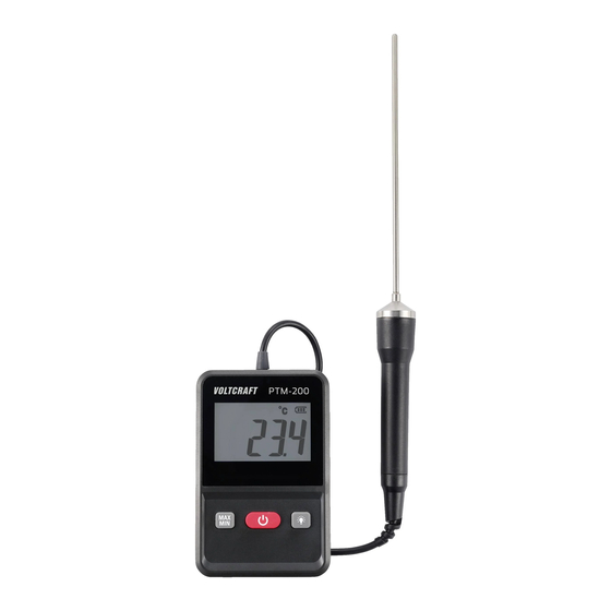 VOLTCRAFT PTM-200 Bedienungsanleitung