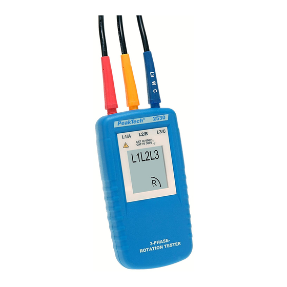 PeakTech 2530 Bedienungsanleitung