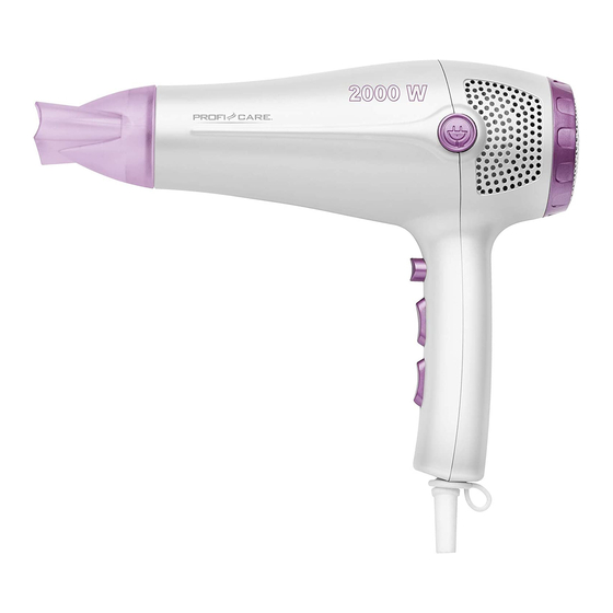 PROFI CARE PC-HT 3020 Bedienungsanleitung, Garantie