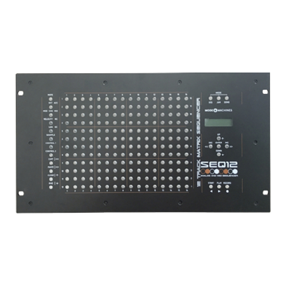 Mode Machines SEQ12 Handbuch