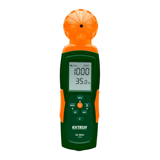 Extech CO240 Bedienungsanleitung
