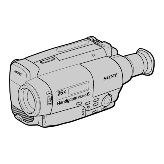 Sony Handycam CCD-TR402E Bedienungsanleitung