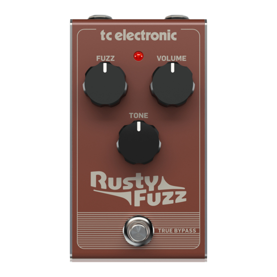 TC Electronic RUSTY FUZZ Kurzanleitung