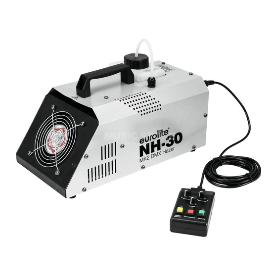 EuroLite NH-30 MK2 DMX Fazer Bedienungsanleitung