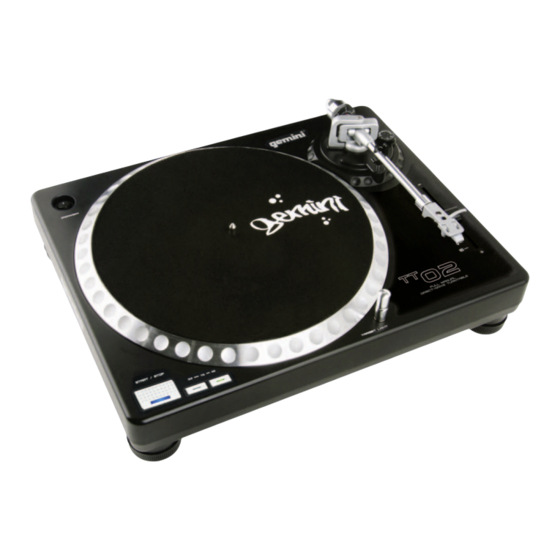 Gemini TT-002MKII Bedienungshandbuch