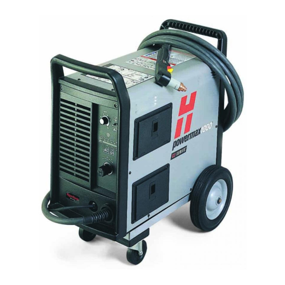 Hypertherm powermax 1000 Wartung Und Service
