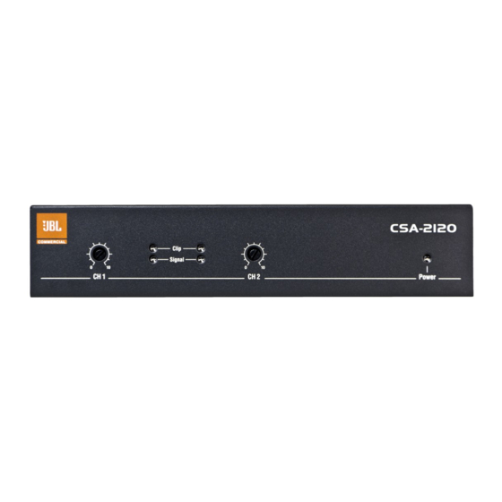 JBL CSA-2120 Bedienerhandbuch