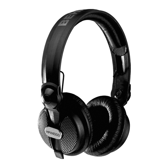 Behringer HPX4000 Schnellstartanleitung