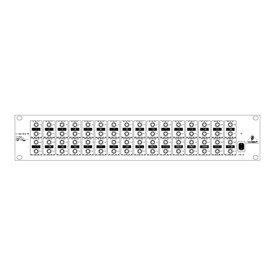 Behringer Cybermix Bedienungsanleitung