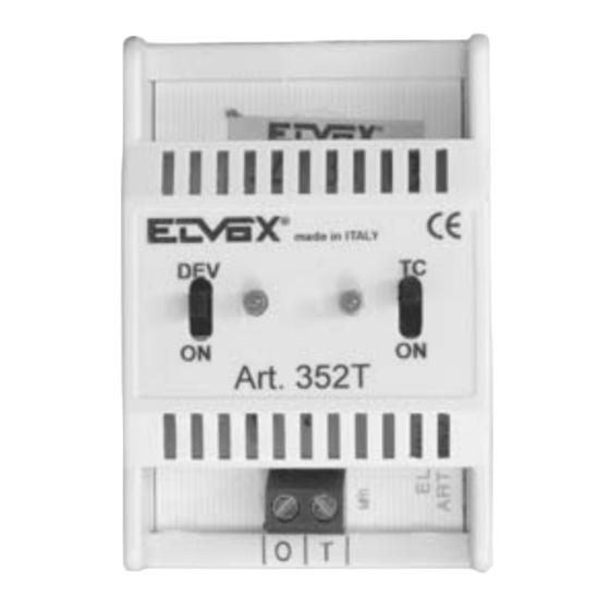 Elvox 352T Anweisungen Für Den Anschluss