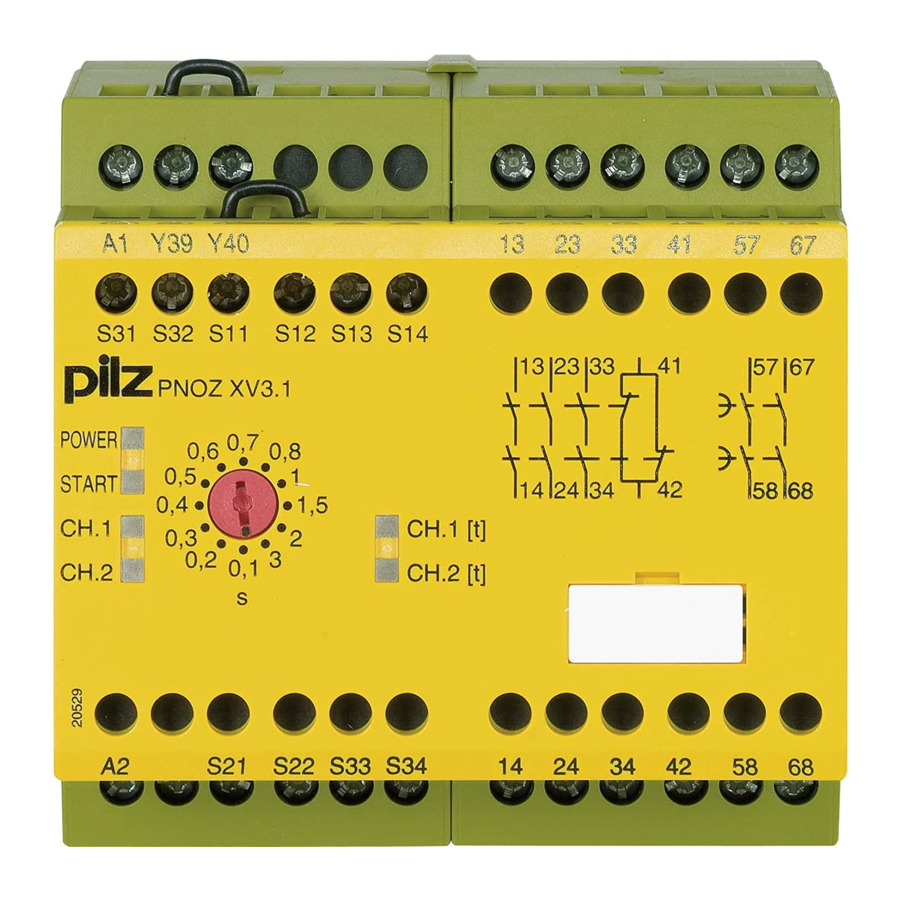 Pilz PNOZ XV3.1 Betriebsanleitung