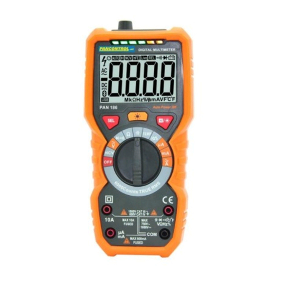 PANCONTROL PAN 186 Bedienungsanleitung