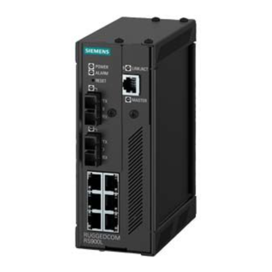 Siemens SIMATIC NET RUGGEDCOM RS900L Handbücher