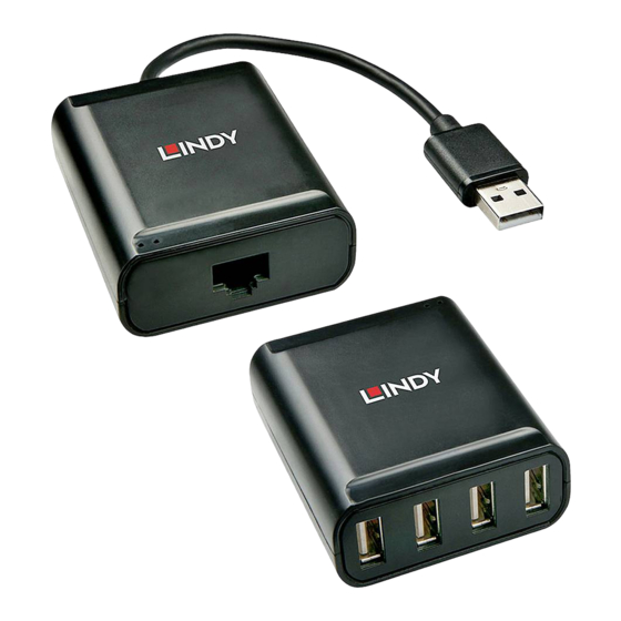 Lindy USB 2.0 Cat. 5 Extender Benutzerhandbuch