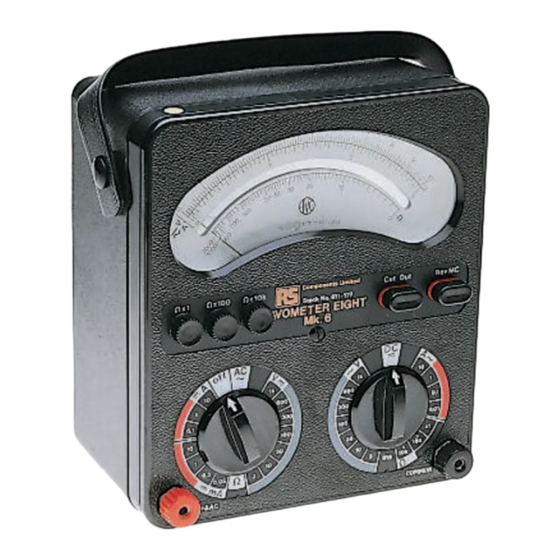 Megger 8 Mk7 AVOMETER Bedienungsanleitung