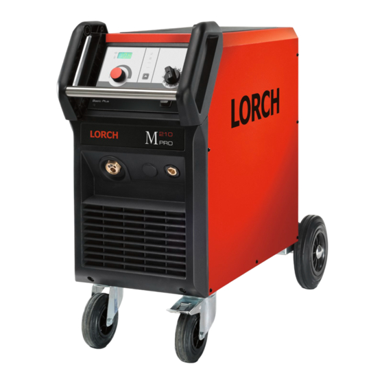 LORCH M-Pro ControlPro Bedienungshandbuch