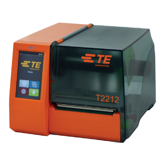 TE Connectivity T2212-PRINTER Bedienungsanleitung
