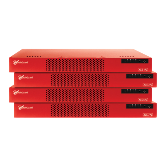 Watchguard XCS 370 Kurzanleitung
