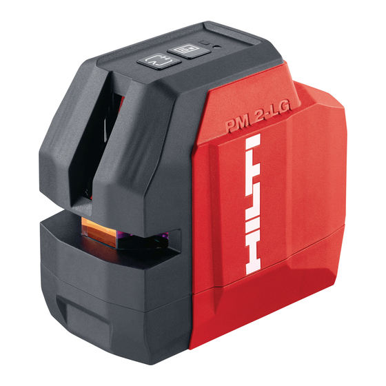 Hilti PM 2-LG Original Bedienungsanleitung