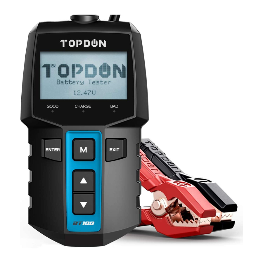 Autobatterietester 12V 24V TOPDON BT300P，100-2000CCA