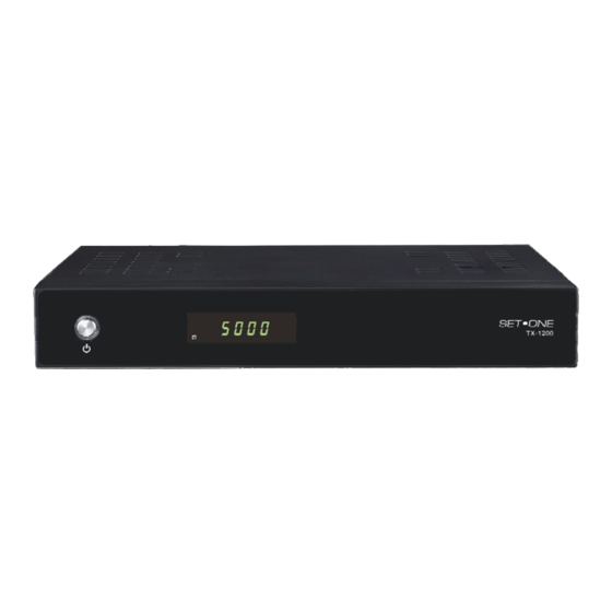 SetOne TX-1200 Bedienungsanleitung