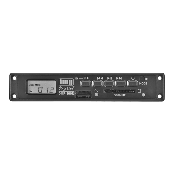IMG STAGELINE DMP-100R Anleitung