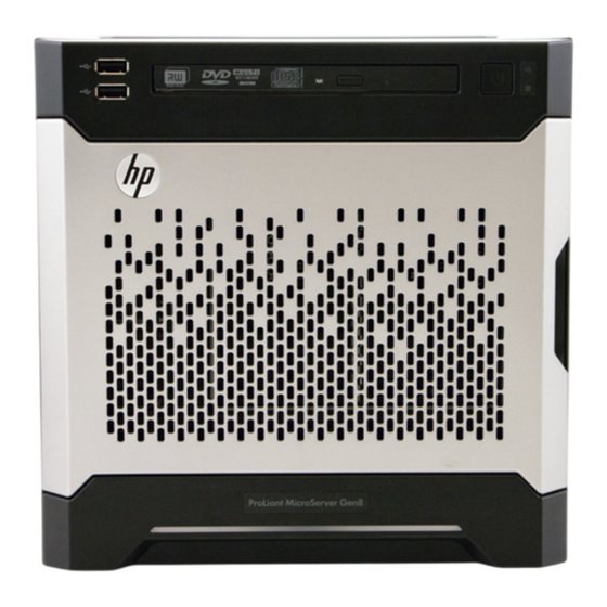 HP ProLiant MicroServer Gen8 Bedienungsanleitung