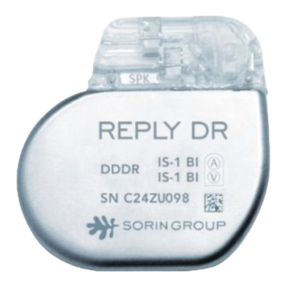 sorin Reply DR Anwenderhandbuch