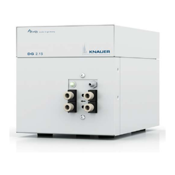 Knauer Azura Degasser DG 2.1S Handbücher