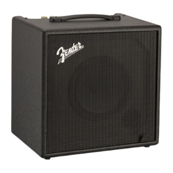 Fender Rumble LT25 Bedienungsanleitung