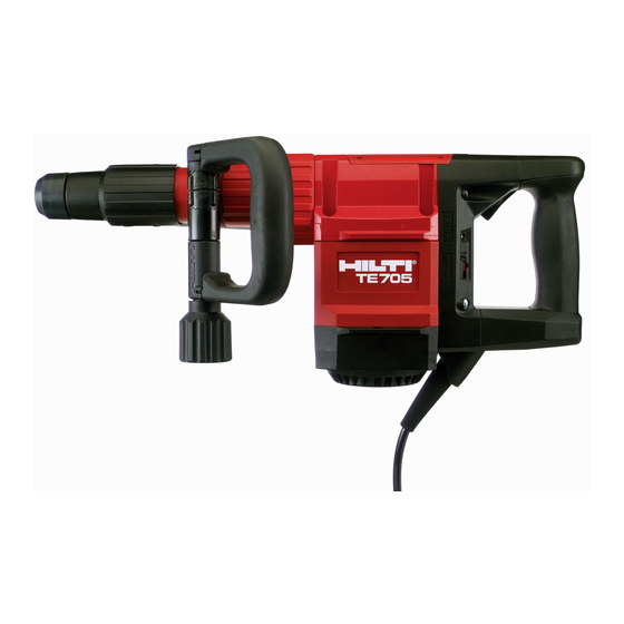 Hilti TE 705 Handbücher