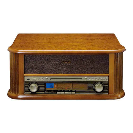 LENCO Classic Phono TCD-2550 Bedienungsanleitung