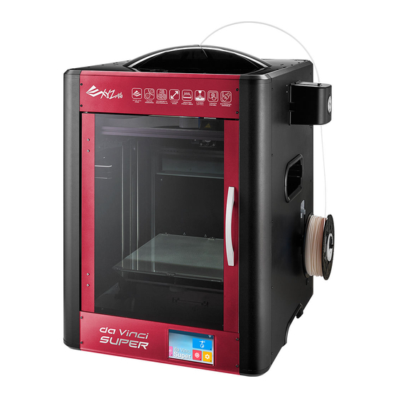 XYZ Printing da Vinci Super Bedienungsanleitung