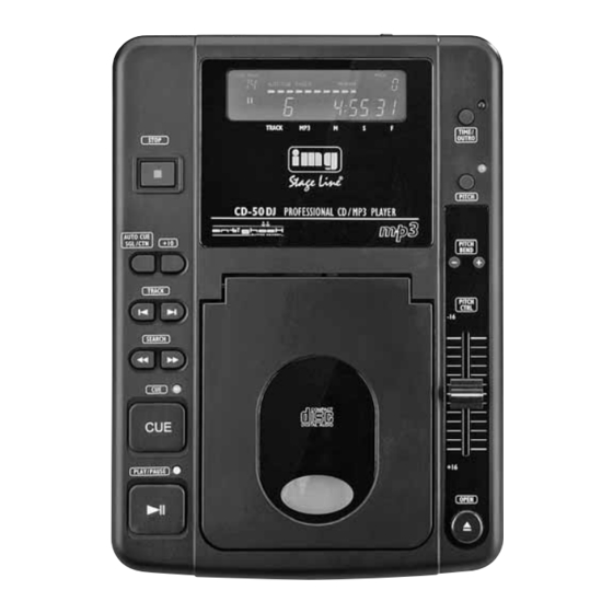 IMG STAGELINE CD-50DJ Bedienungsanleitung