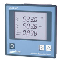 janitza UMG 507 Funktionsbeschreibung