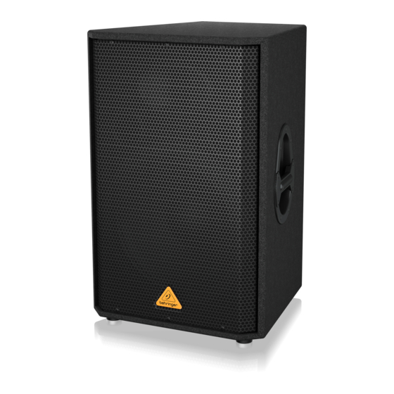 Behringer EUROLIVE VS1520 Bedienungsanleitung