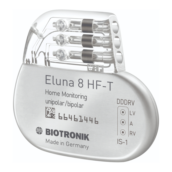 BIOTRONIK Eluna 8 ProMRI Gebrauchsanweisung