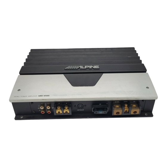 Alpine MRD-M500 Bedienungsanleitung