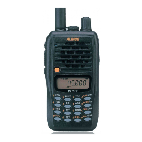 Alinco DJ-V17T Bedienungsanleitung