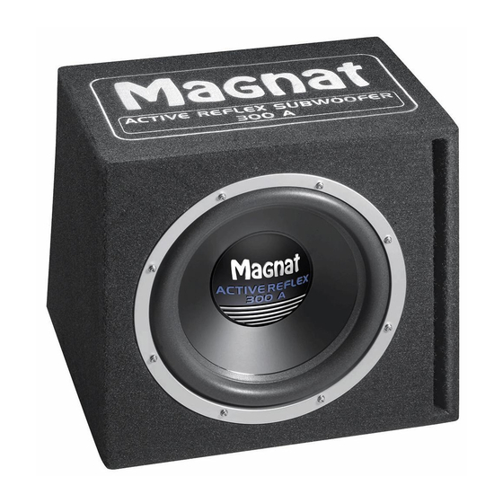 Magnat Audio ACTIVE REFLEX 300A Bedienungsanleitung