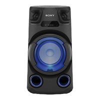 Sony MHC-V13 Bedienungsanleitung