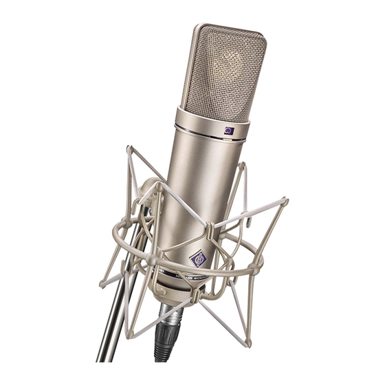 Neumann.Berlin U 87 Ai Bedienungsanleitung