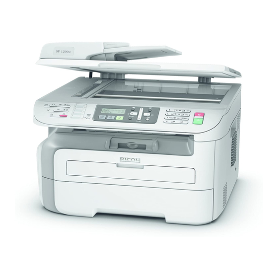 Ricoh SP 1200SF Benutzerhandbuch