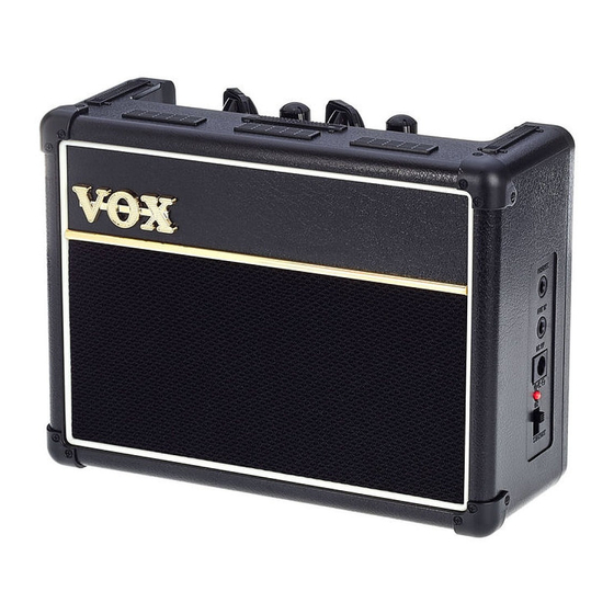 Vox AC2 RhythmVOX Anleitung