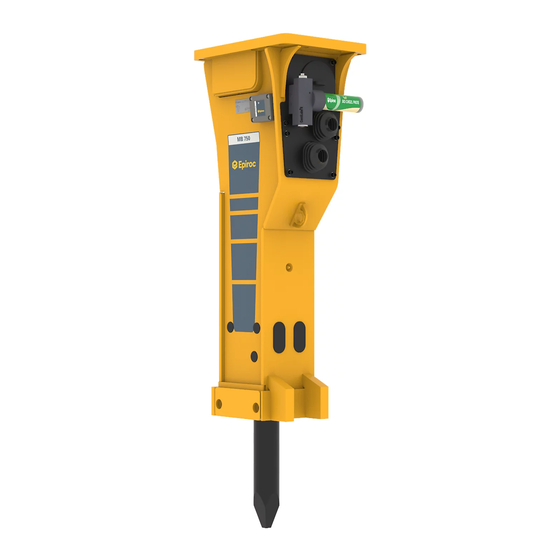 Epiroc MB 750 Sicherheits- Und Betriebsanleitung