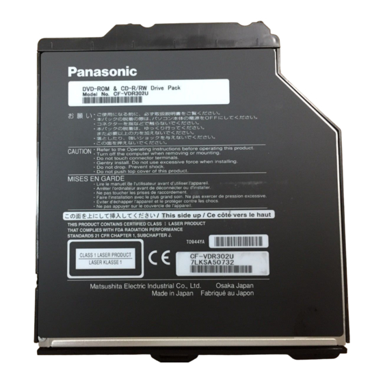Panasonic CF-VDR302U Bedienungsanleitung