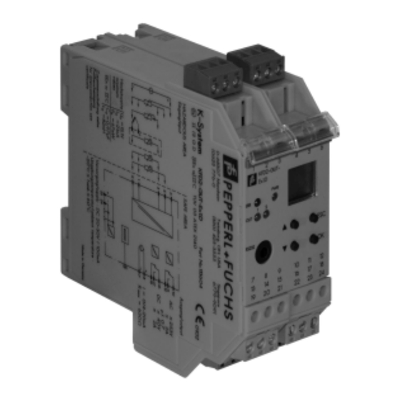 Pepperl+Fuchs KF -GUT-1.D Serie Handbuch