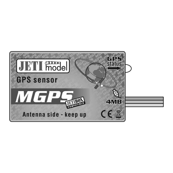 JETI model MGPS 4MB Bedienungsanleitung