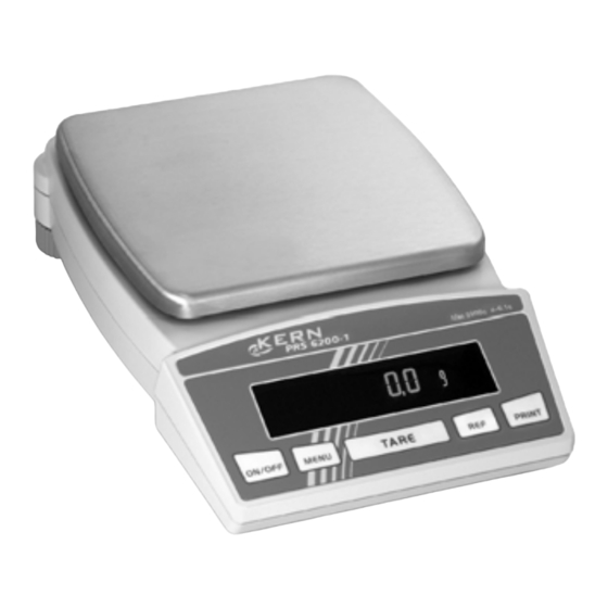 KERN PRJ 320-3NM Betriebsanleitung